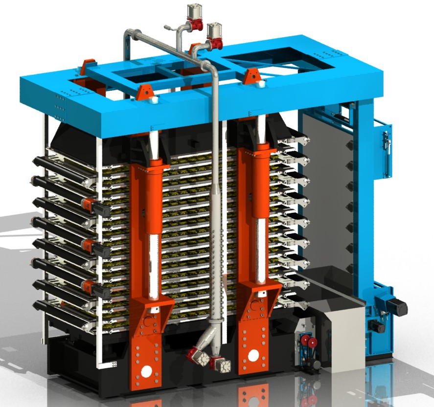 Filtro prensa de torre HVPF filtro de pressão vertical