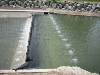 Represa inflável à prova d'água proteção contra inundação barragem de borracha 