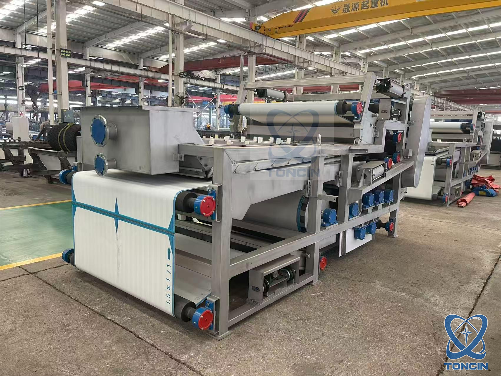 Princípio de funcionamento avançado do filtro-prensa de correia de desidratação