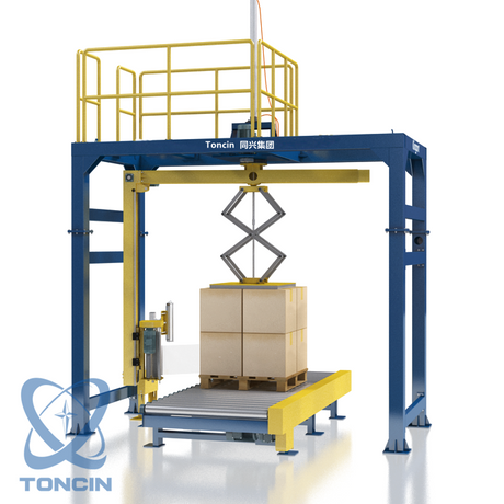 Máquinas de embalagem rotativas para paletes Máquina de embalagem rotativa